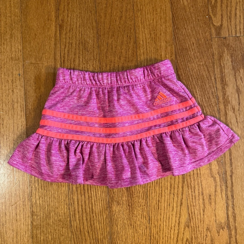 Adidas Pink Ruffled Skirt Girls Size 3T